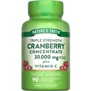 Nature's Truth Cranberry Concentrate Pillerit 30 000 mg ... Plus C-vitamiini...