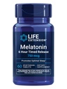 Life Extension Melatoniini 6 tunnin ajastettu julkaisu, 750 mikrog, laajennettu release Formula Gentle Sleep Support, Terve circadian Rhythms, Cellular Defense, Gluteeniton, ei-GMO, kasvissyöjä, 60 tablettia