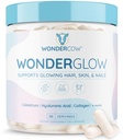 WONDERCOW hiukset iho ja kynnet vitamiineja w/Bovine Colostrum, Collagen, Hyaluronic Acid, Biotiini, sinkki, & Lactoferriini.Tukee nopeampaa hiusten kasvua, vahvemmat kynnet ja hehkuva iho (30 tarjoilua, kapseli)
