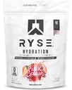 RYSE Hydraation Elektrolyyttijauhe Mix Packets - Vaaleanpunainen roiske - Sokeriton täystaajuus Elektrolyyttejä Essential Vitamiinit, Tauriini ja Koliini nesteytys - 16 Tarjoilutikut