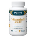 Pattern Wellness E-vitamiini 400 IU lisäravinteet - Tehostaa antioksidanttien toimintaa - tukee koko kehon terveyttä - Taistelee soluvaurioita vastaan - 3. puolue Lab testattu - 90 pehmeät geelit