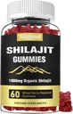 Shilajit Gummies with 85+ Trace Minerals Supplement, Shilajit for Miehet & Naiset - 60 Mixed Berry Flavored Gummies