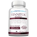 Hyväksytty Science Tinnitol - Tinnitus Support Supplement - Helppo rengas korvat - Boost sisäkorvan terveys - 60 kapselia - Valmistettu Yhdysvalloissa