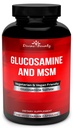 Divine Bounty Glukosamiini Sulfaatti Supplement (2000mg per Serving) MSM - 240 Pieni kasvissyöjä Kapselit - Ei simpukoita tai haitallisia lisäaineita