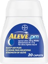 Aleve PM Pain Reliever Yöllä unilääkettä Caplets, 20 ea (pakkaus 4)