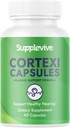 Cortexi kuulo tuki Formula - korva tinnitus Relief for ringing korvat, tinnitus täydentää ja kuulo vitamiinit auttaa hiljaisuutta melu, turvallisesti ja luonnollisesti, 60 kapselia (1)