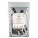 Tähtilän kasvitieteelliset Luomukuivatut lakritsijuuritikut 6" - Herb Loose Leaf Tea Blends, Candy, & Baked Goods, Leikko & Sifted, Certified Kosher, Ei GMO - 4 oz Pouch