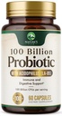 Probiootit 100 miljardia PMY - 16 Probioottikannat Prebiootit - Tukee Immuuni, Gut Health, PH, Satunnainen Ummetus, kaasu & turvotus - Supplement for Women & Men, Hylly Stable - 60 kapselia