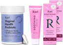 Rael Bundle - Probiootit Lisäravinteet naisille, Ruoansulatuskanavan entsyymit, virtsateiden terveys (30 päivän tarjonta) & rauhoittava Vulva Gel - pH Balance Feminine Wash (1.7 Fl Oz, pakkaus 2)
