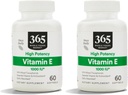 365 by Whole Foods Market, Vitamiini E High Potency 1000 Iu, 60 Softgels (pakkaus 2)
