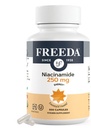 Freeda Niacinamide - B3-vitamiini Niacinamide 250 mg - Kasvisruoka Ei Flush Niacin Formula - B3-vitamiinit Niacinamide Supplement - Niacin Flush Free Niacin Supplement B3-vitamiini Nikotinamidi, 500 kapselia
