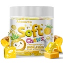 Iron Soft Chews Supplement C-vitamiinia . Ananaksen makuinen... Gluteeniton... Iron Supplement for Women Miehet ja lapset... 60 Count .. 2 kuukausi tarjonta