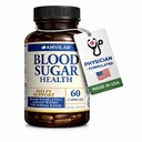 Blood Sugar Health Natural 20 Yrtit ja vitamiinit kaneli, Alpha Lipoic Acid tukemaan terveyttä, ei-GMO, miesten naisten, tukee tervettä energiaa tasoilla - 60 kasviperäisten pillereitä - 30 päivän tarjonta
