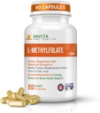 INVITA L-Metyylifolaatti (15 mg) - Professional Strength Active Metyyli Folaatti - 5-MTHF täydennysosa energia, mieliala- ja immuunituki - non GMO, gluteeniton, ei täyteaineita (15 mg)