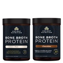 Ancient Nutrition Bone Broth Protein Powder, Pure, 20 tarjoilua + Bone Broth Protein Powder, Chocolate, 20 tarjoilua