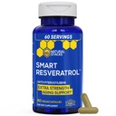 Resveratrol täydentää - 250 mg Trans-Resveratrol & 10mg Trans-Pterostilbene - Antioksidantteja täydentää 200 mg Red Wine Extract - Extra Strength ikääntyminen tuki - 60 Japanin Knotweed Kapselit