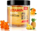 B2-vitamiinia, B2-vitamiinia, riboflaviinia 400 mg magnesiumia ja Coq10:tä, migreeniä ja päänsärkyä lievittävää hoitoa lapsille ja aikuisille, 90 purukumia (1)