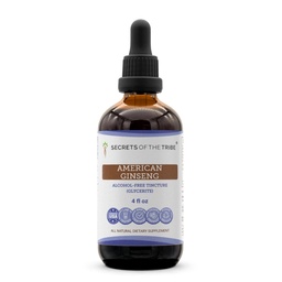 Heimon salaisuudet American Ginseng Tincture alkoholiton uute, Farm Kasvatettu American Ginseng (Panax Quinquefolius) Kuivattu juuri tärähdys täydentää (4 FL OZ)