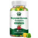 Magnesium Glycinate Gummies aikuisille - sokeriton Magnesium Kaliumlisä rauhoittaville, lihaksille, luulle ja energialle, 80 gammaa