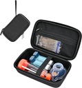 ProCase Kova kantolaukku astma inhalaattori, Portable Inhalaattori Spacer Matkalaukku aikuisille Lapset, Naamiot Astma tarvikkeet haltija,Astma Kits Järjestäjä Mesh tasku - musta