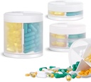 3 Pack suuri kapasiteetti pilleri organizer ja pilleri annostelijat asetettu eri koko