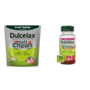 Dulcolax Soft Chews Saline Laksative Mixed Berry (60ct) Hellä Ummetus Relief & Chewy Fruit Bites, Salina Laksative, Kirsikkamarja (30ct) Kramppivapaa Ummetus Relief