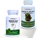 Bricker Labs Mind & Motion: Joint Health and Cognitive Support Bundle: Omega Cyclo - Mussel Full Spectrum Omega Joint Support and Brain Aid Memory Matters Kognitive Support Supplement,