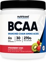 Nutricost BCAA Powder (Strawberry Kipsi, 30 tarjoilua) - Optimaalinen 2:1:1 suhde