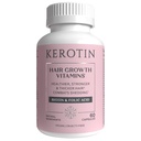 Kerotin hiusten kasvu vitamiineja, Biotiini täydentää, DHT blocker, Collagen Stimulator, hiustenlähtö tuki, kynsien ja ihon hoito, sisältää Saw Palmetto, D3-vitamiinia ja enemmän - 60 pillereitä (1 kuukausi tarjonta)