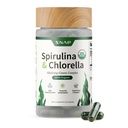 Snap Lisäravinteet Organic Spirulina ja klorella - proteiini Rich Blue Green Algae Superfood Superfood Superfood Supplement for Energy and Immune Support, 120 kasvissyöjä Kapselit (30 tarjoilua, 1 kuukausi toimitus)