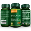 Natrition Brain Booster - Ginkgo Biloba, Turmeric, Cistanche Tubulosa, Fo-ti Extract Blend - Luonnollinen antioksidantti tuki aivojen toimintaa - Clarity, Focus and Memory Enhancere - 90 kasviskapselit