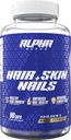 Alpha Supps Hiukset, iho, ja kynnet täydentää naisten - Vibrant HSN terveys ja vahvuus Biotiini, Kollageeni, ja vitamiinit tukemaan hiusten kasvua, paksuus, ja ihon Radiance - 90 kapselia