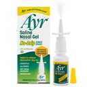 Ayr Saline Nasal Gel No-tiputus Sinus Spray kanssa rauhoittava Aloe Vera, 0,75 Fl Oz Spray Bottle, (pakkaus 1)