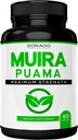 Muira Puama juuriuute 1000 mg miehille ja naisille - Premium-kapselit - 60 Count - Zero Fillers - Third Pary Tested - Gluteeniton & ei-GMO - USA Made - Laatutakuu - Testattu teho & puhtaus