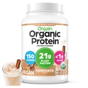 Orgain Organic Vegan Protein Powder, Horchata - 21g Plant Based Protein, 9g Prebiotic Fiber, Low Net Carb, Ei laktoosia Ainesosat, Ei lisättyä sokeria, ei-GMO, Shakes & Smoothies, 2.03 lb