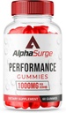 (1 Pack) AlphaSurge Gummies for Mies, Alpha Surge Advanced Formula Gummies 1000 MG Pureskeltava, AlphaSurge Natural Ingredients Gummies (60 Gummies)