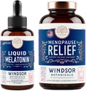 WINDSOR BOTATICALS Menopause Multivitamiini ja neste melatoniini 3 mg - naisten terveyden tuki Bundle