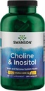 Swanson Choline & Inositol Nerve tuki mielentila 250/250 Milligramma 250 kapselia