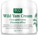 WFDL Wild Yam Cream for Hormone Balance, Luomu Yam Cream Chasteberry, Aloe & Vitamiini E Menopause Relief, Soothes Night Sweats & Hot Flashs, Eases Mood Swings (1.76 OZ)