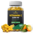 Dr. JOEL's Immuuni tuki C-vitamiini 2000 mg - 200 tablettia - Sinkki, Elderberry, Rose Hip, Echinacea - Boosts Immunosysteemi valmistettu USA