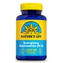 Nature's Life Energizing Niasinamidi, B3-vitamiini 1000mg - Korkea Potenssi, Ei flush Niacin täydentää - Hermotoiminto, energia ja aineenvaihdunta tuki - 60 päivän takuu - 100 tarjoilua, 100 tablettia