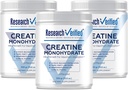 Tutkimus Varmennettu Creatiini Monohydraatti - Tuki optimaalinen lihasten kasvu, parantaa suorituskykyä - 5000 mg Creatiini Monohydraatti - BioPerine - 180 Tarjoilut - Ei maku - Vegan