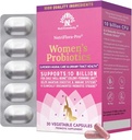 NutriCelebrity NutriFlora-Pro Probiootit naisille - Tuki emättimelle, virtsanterveydelle (UTI), Ruoansulatuselimistölle, period Pain, Hiiva, ja BV Relief, Cranberry Pills, 10 miljardia PMY 6 kantaa (30 kapselia)