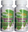 VegLife Vegan Iron 25 mg ... Plus C-vitamiini, foolihappo, B-12-vitamiini ja VegiBlend-ruokapohja ...