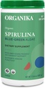 Organika Certified Organic Spirulina Powder- Superfood, 3. osapuoli testattu, Pristine Sourcing, Vegan- 500g