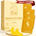 LE GUSHE Gold Under Eye Patches for Puffy Eyes and Dark Circles (30 paria) - Hydrating Collagen Under Eye Maskeja etana Mucin - rauhoittava Puffy silmät hoito naisille ja miehille - Morsiusneito lahjat