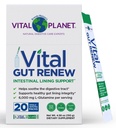 Elinvoima planeetta - Vital Gut Renew Powder Supplement for Leaky Gut Repair L-glutamine, Marshmallow ja inkivääri juuri, DGL Licorice Root ja Organic Aloe Vera, L Glutamiini 6000 mg, 20 Single Serve Packs