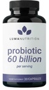 Luma Nutrition Probiootit 60 miljardia PMY Prebiootit - Probiootit naisille ja miehille - Formuloitu Dgestive Enzyme Health - Vegan & Gluteenittomat - 60 kapselia