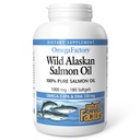Luonnon tekijät Wild Alaskan Salmon Oil Tarjoaa Omega-3, EPA, DHA & D-vitamiini, Tukee aivojen ja sydämen terveys, 180 Softgels