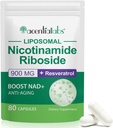 Nikotinamidi Ribosidi 900, liposomaalinen Resveratrol, liposomaalinen nikotinamidi Ribosidi, Resveratrol-lisä, resveratrol-lisäaine naisille(1Pack/80 kapselit)